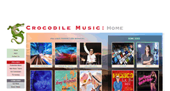 Desktop Screenshot of crocodilemusic.com