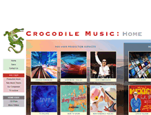 Tablet Screenshot of crocodilemusic.com